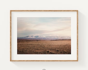 Moab Utah Mountain Photography Print: Autumn Landscape Wall Art