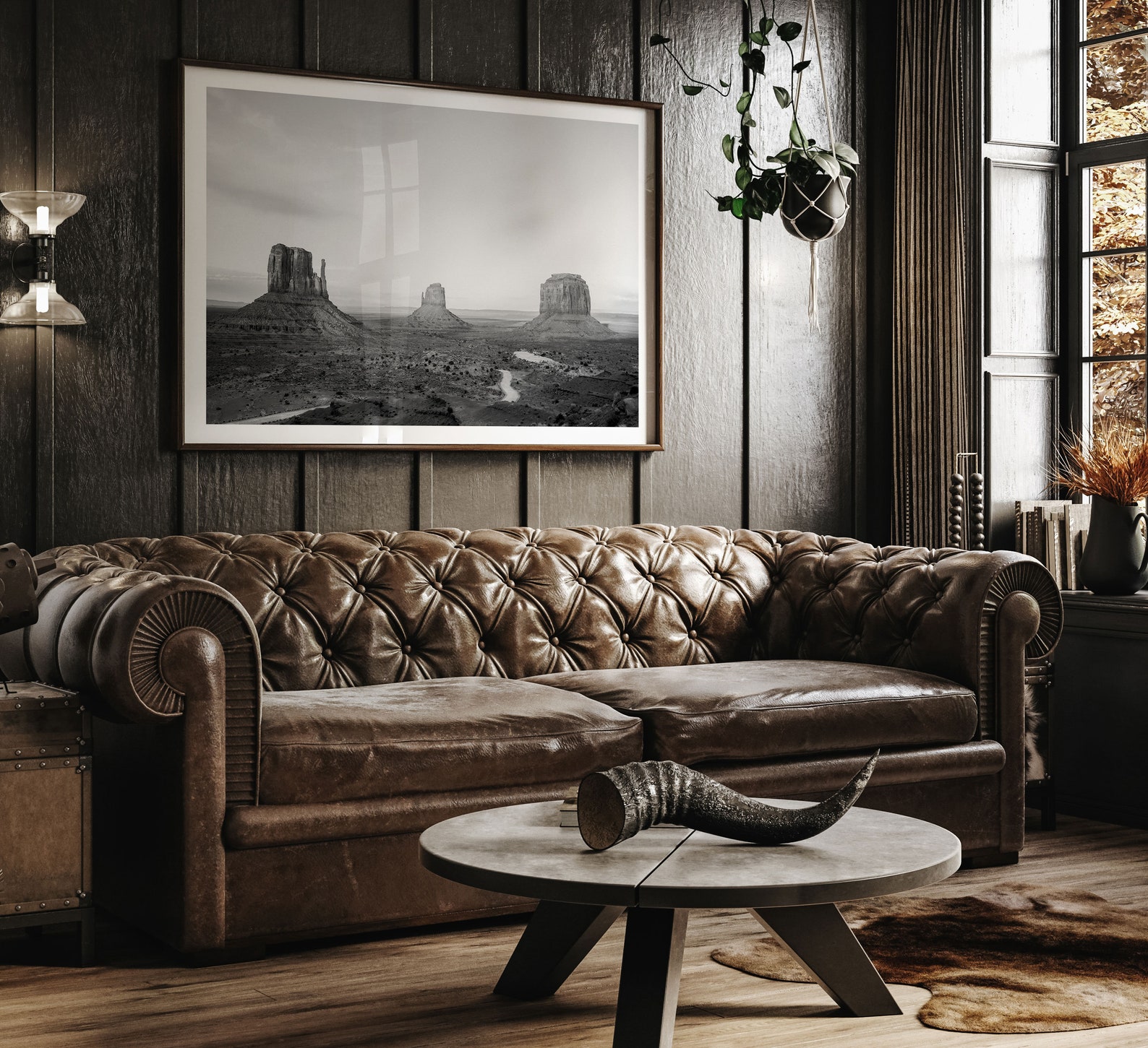 Black and White Boho Wall Art Monument Valley Photography Etsy