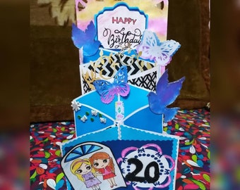 Cascade card for any occasion