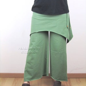 Palazzo trousers with skirt