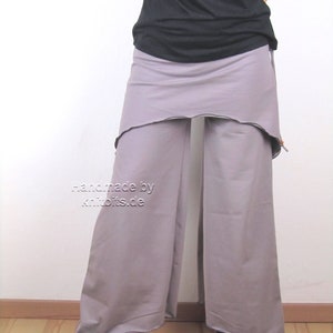 Palazzo trousers with skirt
