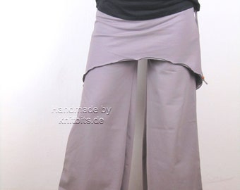 Palazzo trousers with skirt