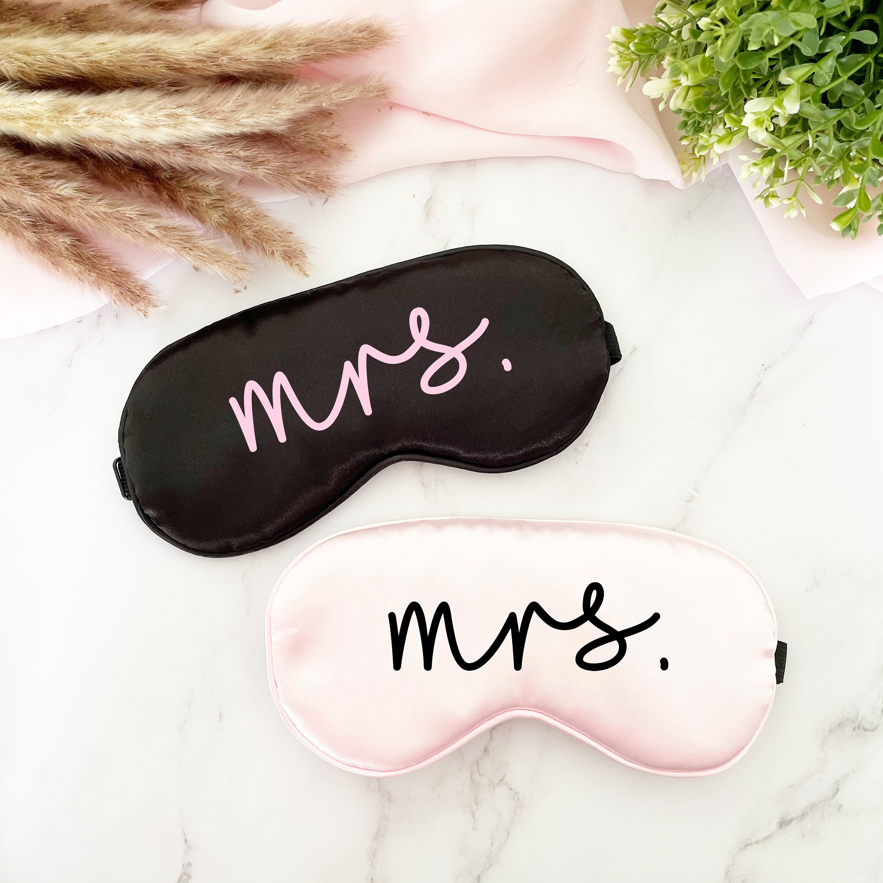 MRS. Sleep Mask Bride Eye Mask Wedding Wedding Morning Etsy