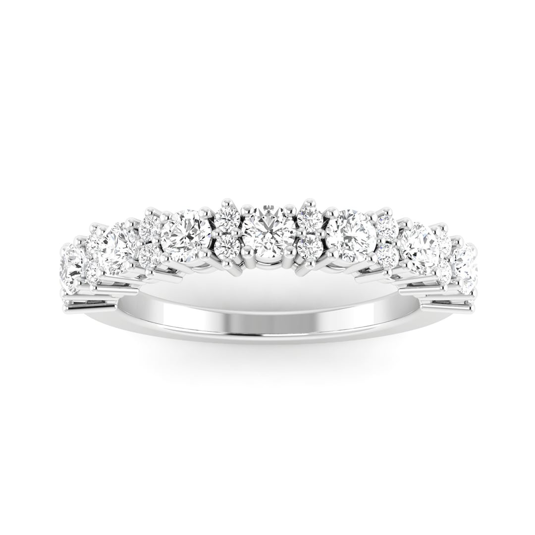 Anello Eternity In Oro Bianco E Diamanti 2,2ct Tot Ricondizionato A