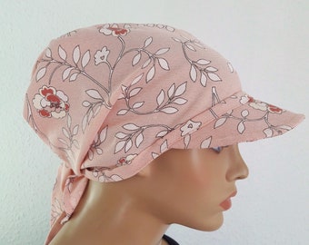 Casquette de cache-cache Voile de plage Soutien de la tête Toile de voile chapeau clair rose fleurs cabariot