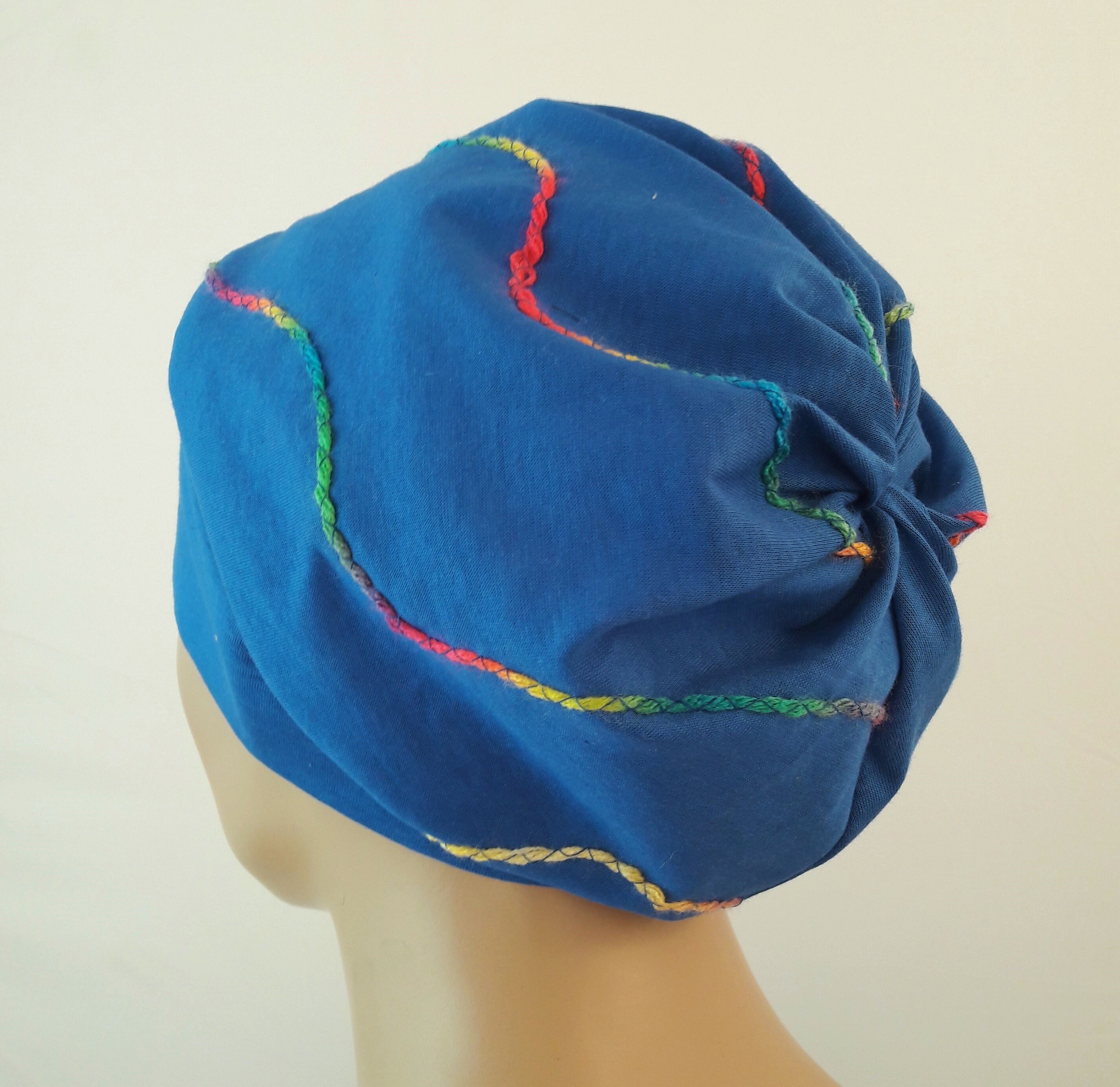 Ballonmütze / Slouch Beanie Im Destroyed Punk Style - Braun