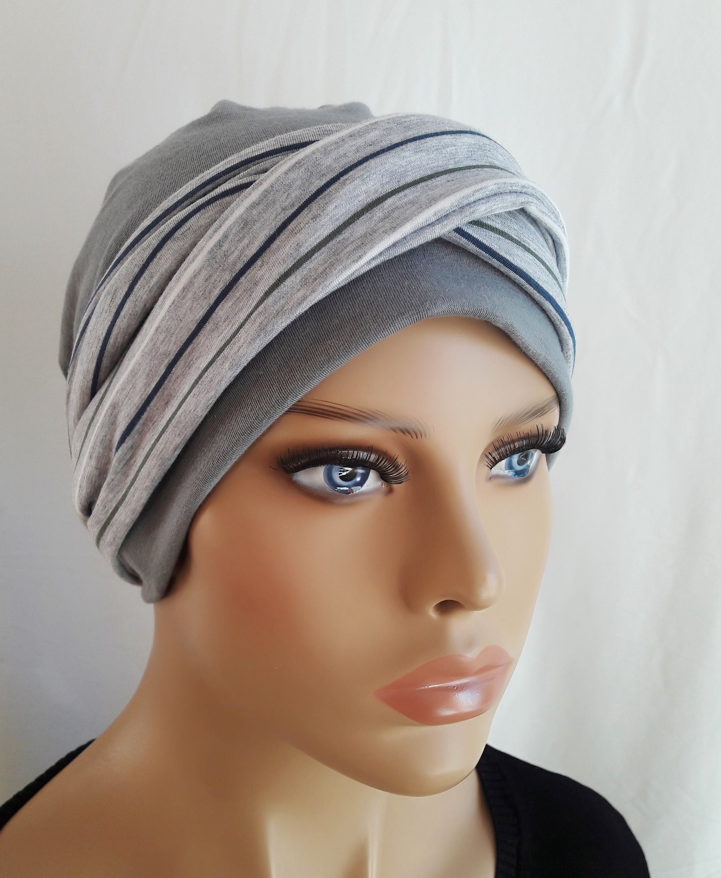 Bonnet Chimio  Femme - Style Turban - Coton - Alicia Ivoire