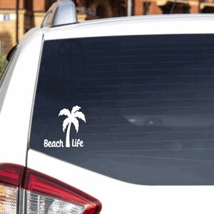 Beach Life car decal computer sticker vinyl decal