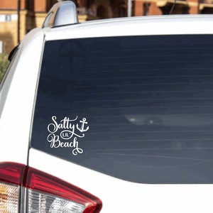 Salty Beach car sticker computer sticker, vinyl decal