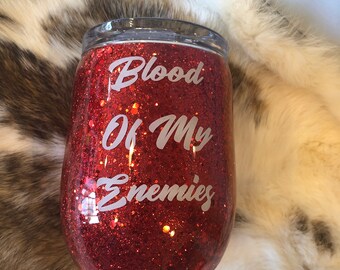 Custom glitter tumbler  glitter Wine tumbler