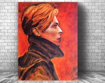 Christmas Gift  David Bowie Canvas Art Low LDR