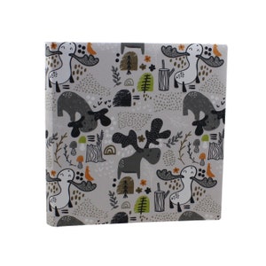 Grand album photo pour enfants Moose en grand format avec 100 pages de carton photo, format XL