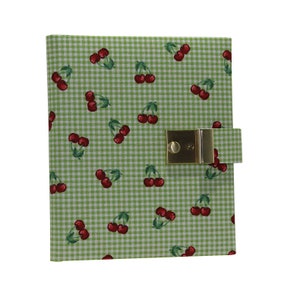 Diary with lock summer cherries