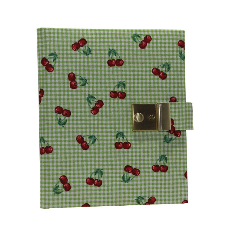 Diary with lock summer cherries