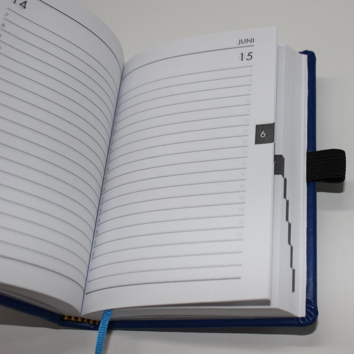 Permanent Calendar Birthday Calendar Synthetic Leather in Blue Etsy