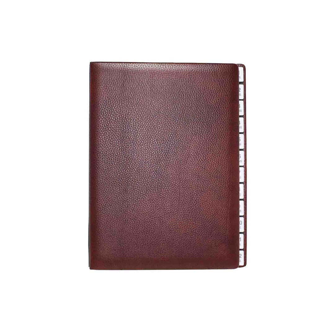 Desk Folder (1-12) in Shrink Leather Rustico Without Embossing - Etsy