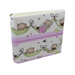 Children&#39;s album Teddy pink