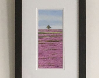 Original Acrylic Painting with Contemporary black wood frame titled Heather by Paul Morgan Clarke