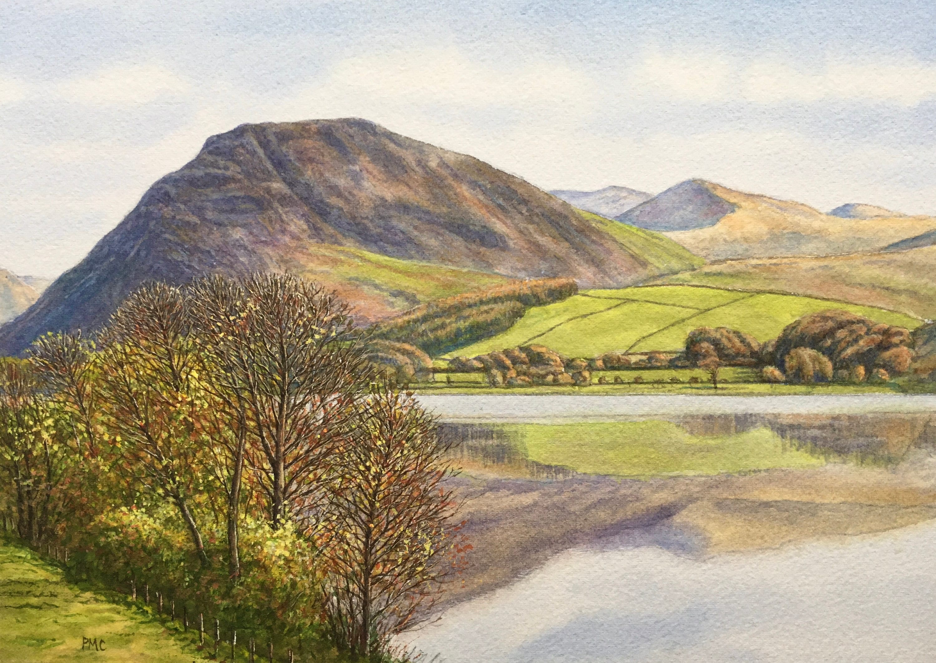 Art Collectibles Original Watercolour Landscape Painting Watendlath