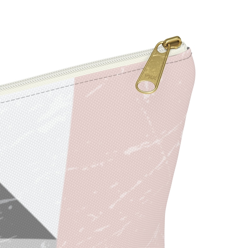 Personalized Monogrammed Accessory Pouch With T-Bottom For Makeup And More Perfect As A Personal Gift With Your Own Name And Design
