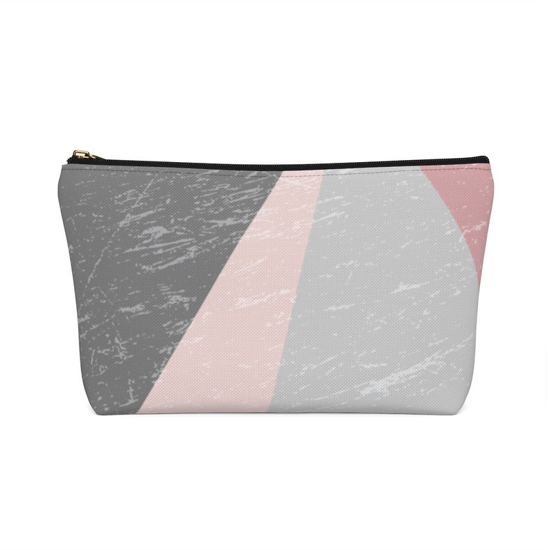 Personalized Monogrammed Accessory Pouch With T-Bottom For Makeup And More Perfect As A Personal Gift With Your Own Name And Design