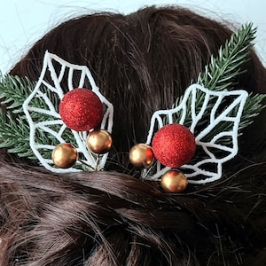 Hair clips Christmas