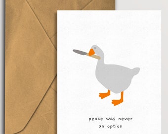 Spielkarte ohne Titel: Peace Was Never An Option, Blanko Innenseite