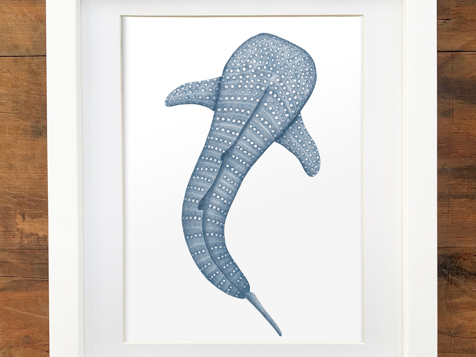 Whale Shark Art Print Ocean Animal Watercolour Fine Artwork | Etsy
