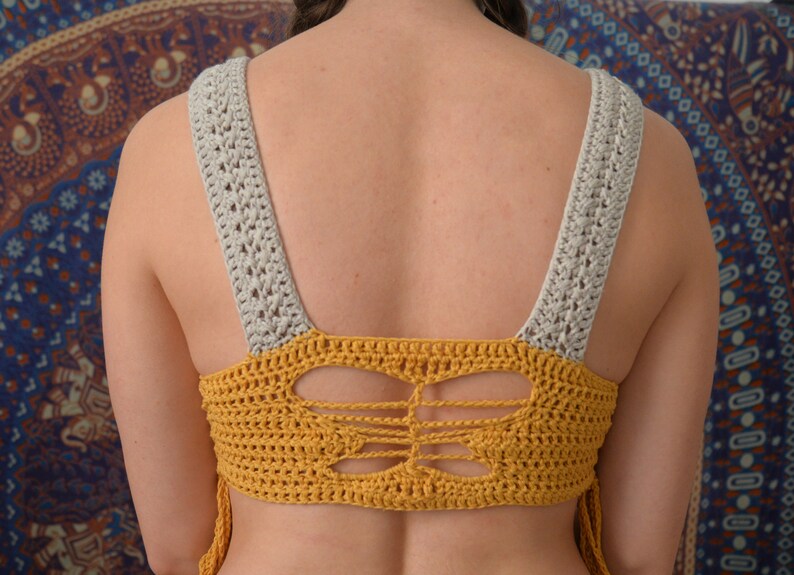 YARA crop top crochet pattern H\u00e4kelanleitung pdf deutsch english