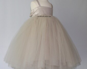 copper flower girl dresses