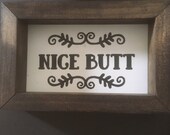 Assorted Nice Butt Funny Cute Bathroom Farmhouse MDF Dad Father s Day Gifts Signs