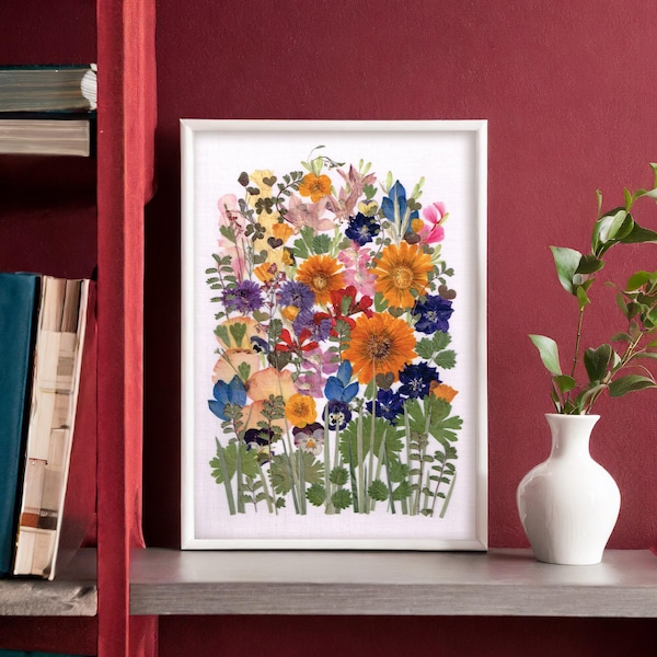 Dried Flowers Framed Wall Hangings Etsy