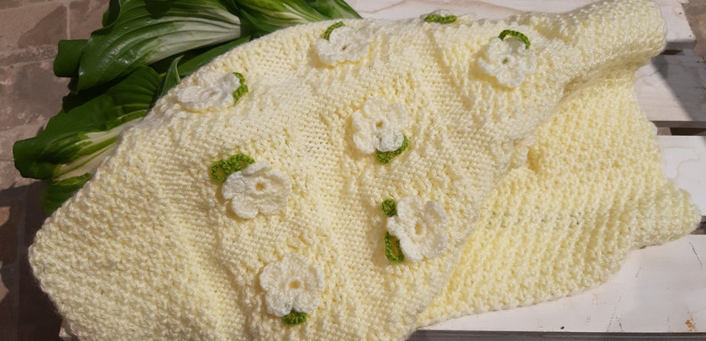 handicraft Blanket for a small child for cradle 50x60 cm baby blanket for a stroller
