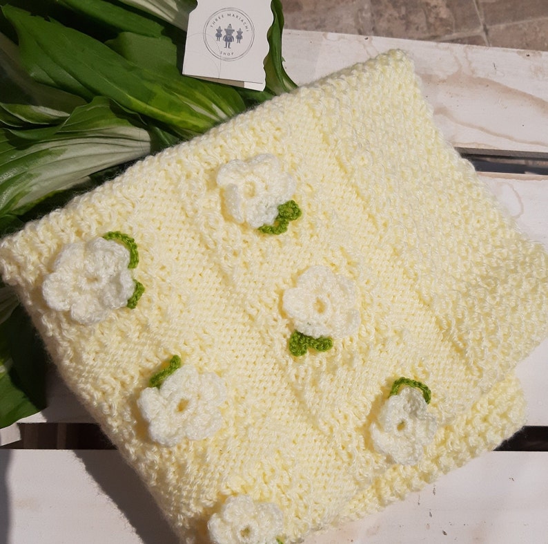 handicraft Blanket for a small child for cradle 50x60 cm baby blanket for a stroller