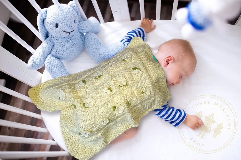 handicraft Blanket for a small child for cradle 50x60 cm baby blanket for a stroller