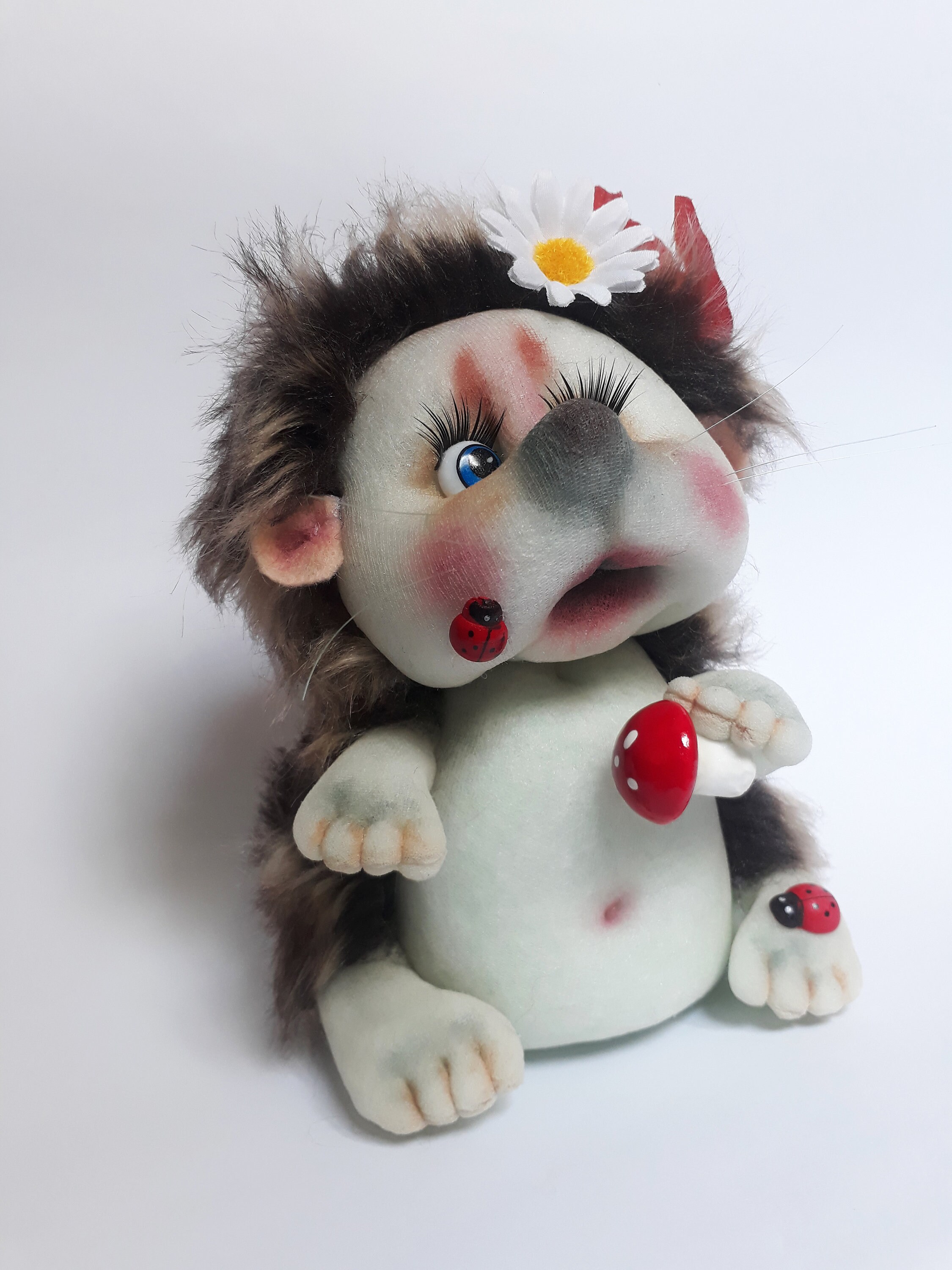 Hedgehog Toy Woodland Animal Toy Animal Cute Hedgehog Gift Etsy