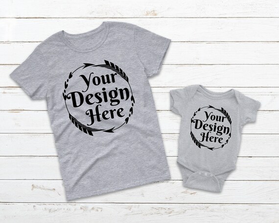 Download Free Family Shirt Mock Ups Matching Family Blank Heather ...