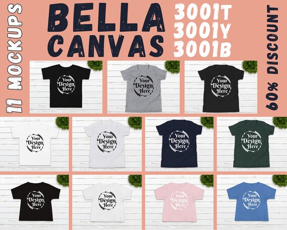 Download Mega Bundle Bella Canvas 3001y 3001t 3001b Multi Color - Magazine Mockup Psd File Free Download ...