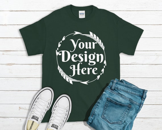 Forest T-Shirt Gildan Mockup 2000 Canvas Unisex Shirt