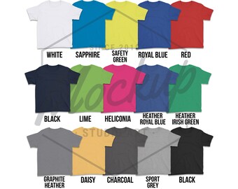 Gildan Youth T Shirt Color Chart