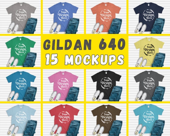 Download Free Mega Bundle 15 Mockups Gildan 64000 Unisex T Shirt Multi Psd Best Free Svg Files For Cricut Silhouette Free Graphic Design Resources PSD Mockup Templates