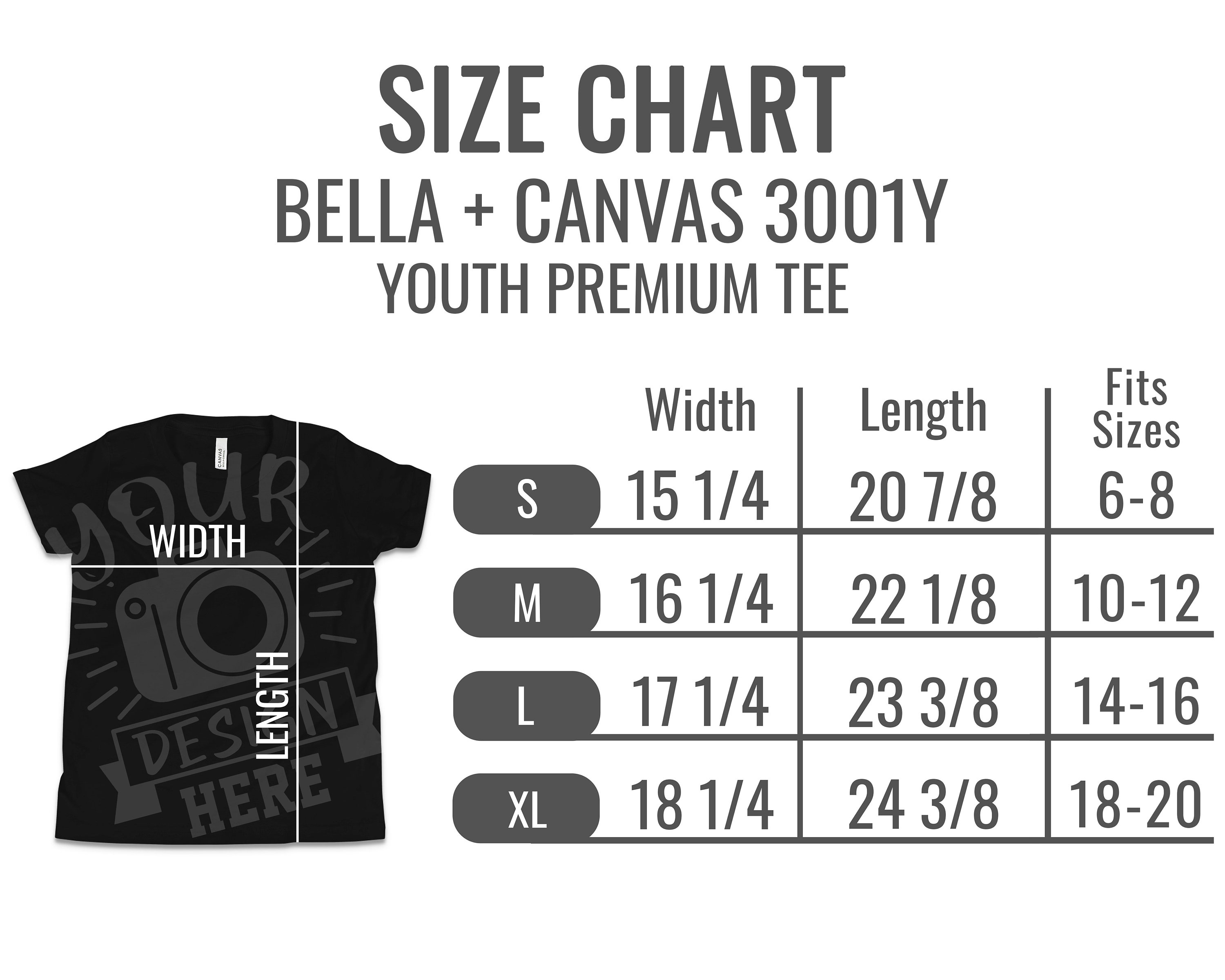 Youth bella canvas Clearance