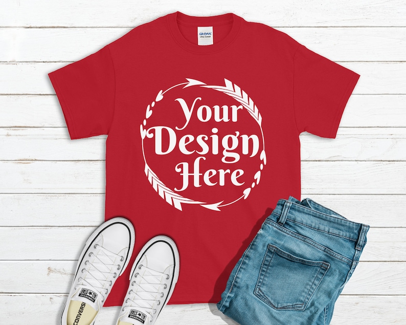 Download MEGA BUNDLE 22 Mockups Gildan 2000 Multi Colors Unisex T ...