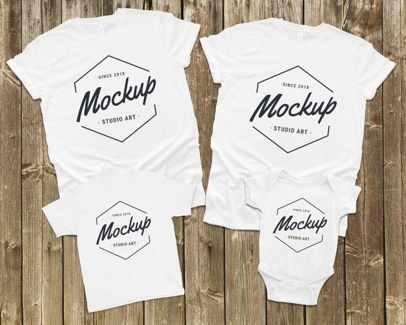 Download Family Shirt Mock ups Matching Family Blank White Shirt | Etsy