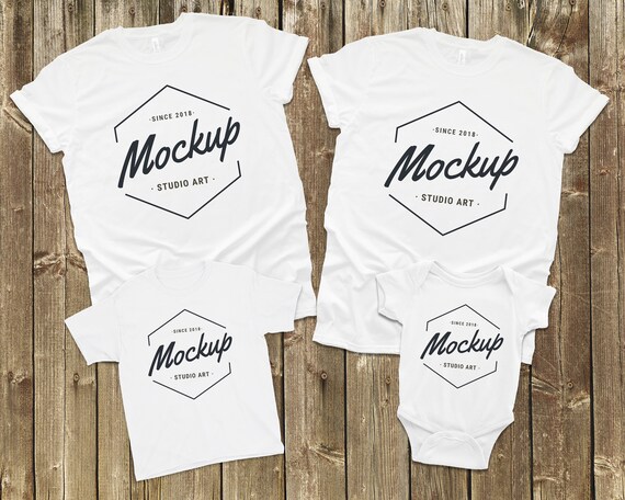 multiple t shirt mockup