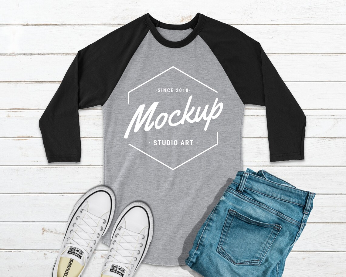 Download BUNDLE 8 Mockups GILDAN 570 Raglan 3/4 Sleeve Multi Colors | Etsy