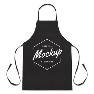 Download Apron Mockup Blank Apron Template Black Apron Mock Up Chef ...
