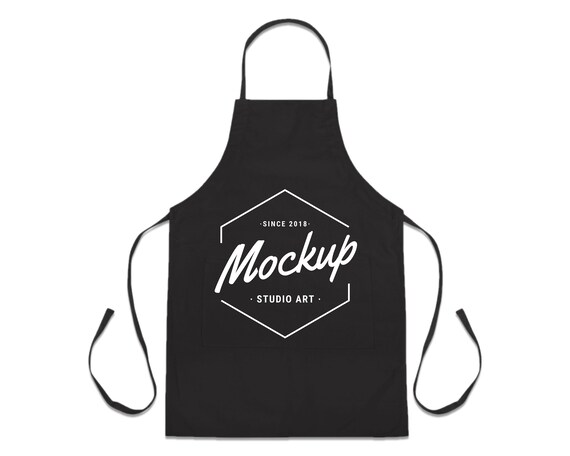 Download Apron Mockup Blank Apron Template Black Apron Mock Up Chef Etsy