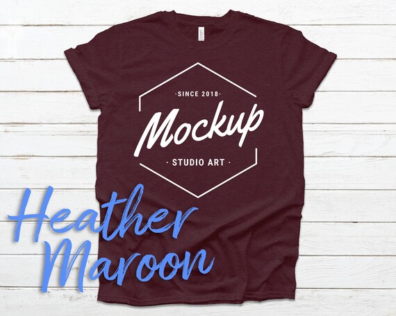 T Shirt Mockup Bella Canvas 3001 Mega Bundle All Colors On Etsy