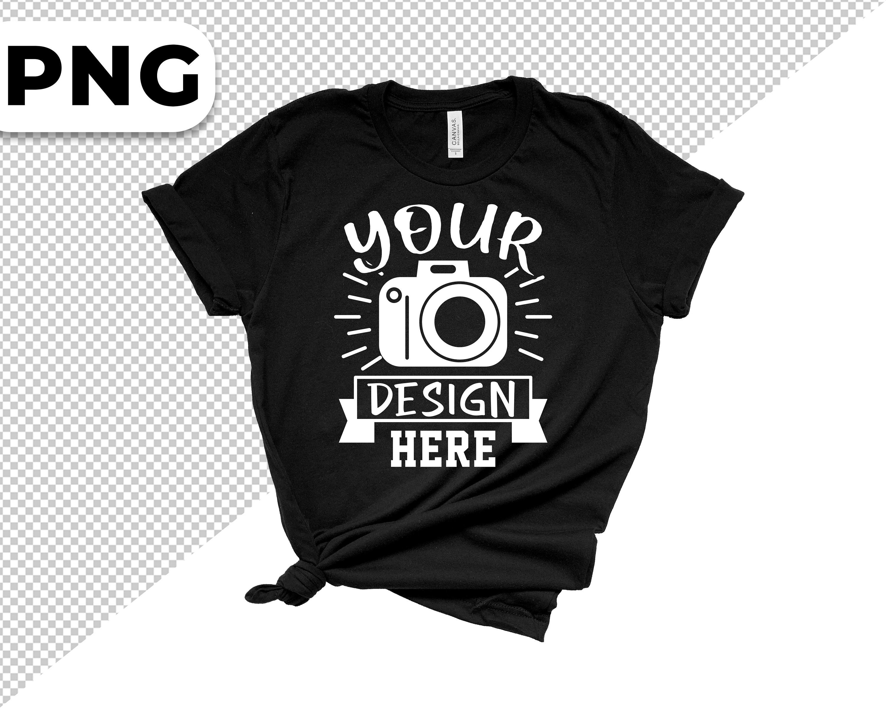 Download Png Bella Canvas 3001 Black Unisex T Shirt Mock Up Mock Up Etsy